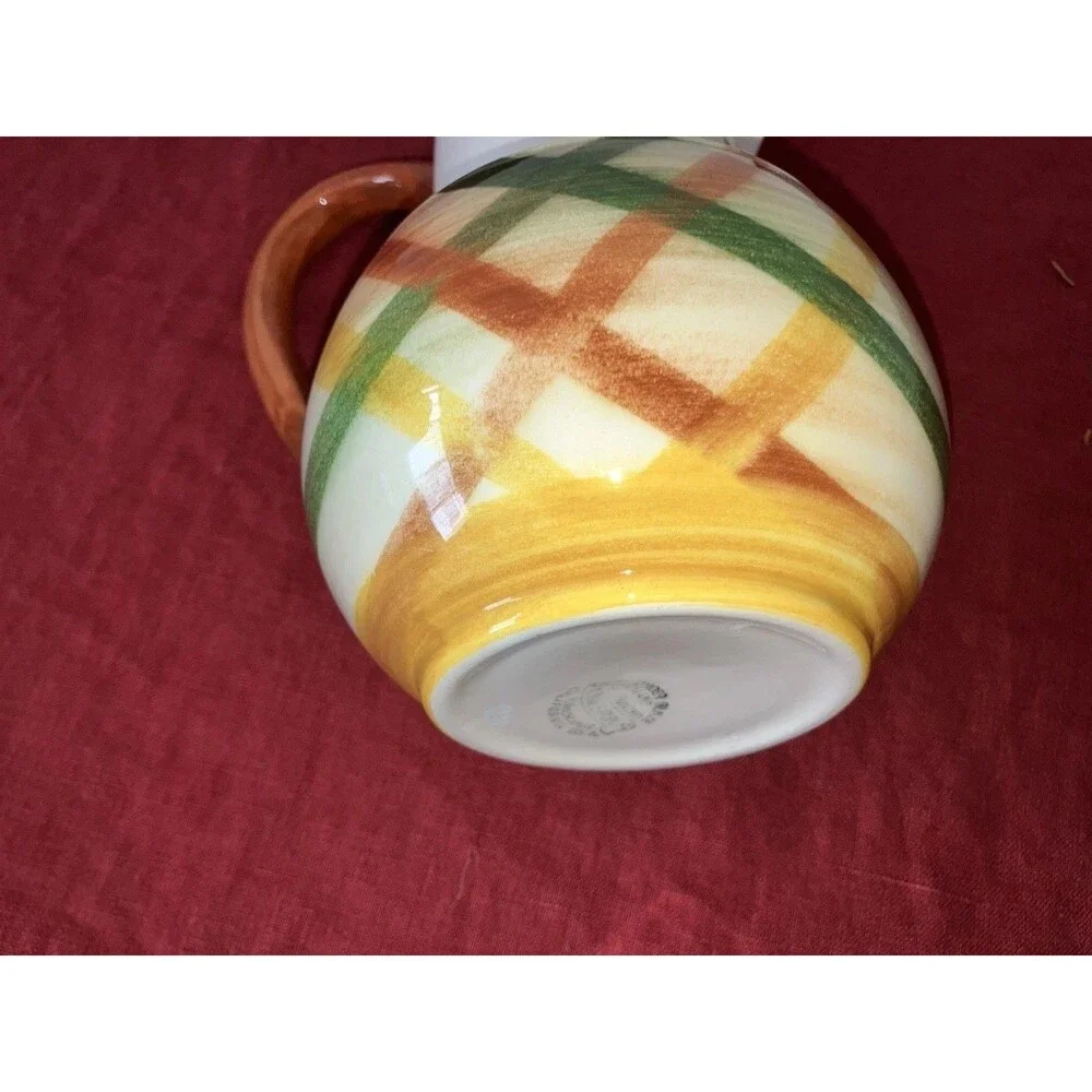 Vintage ‘40s/‘50s Vernon Kilns Vernonware Homespun Pitcher/Jug 32 oz. 7